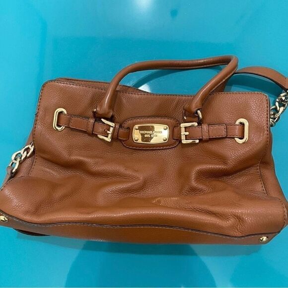 Michael Kors brown leather tote - Picture 1 of 14